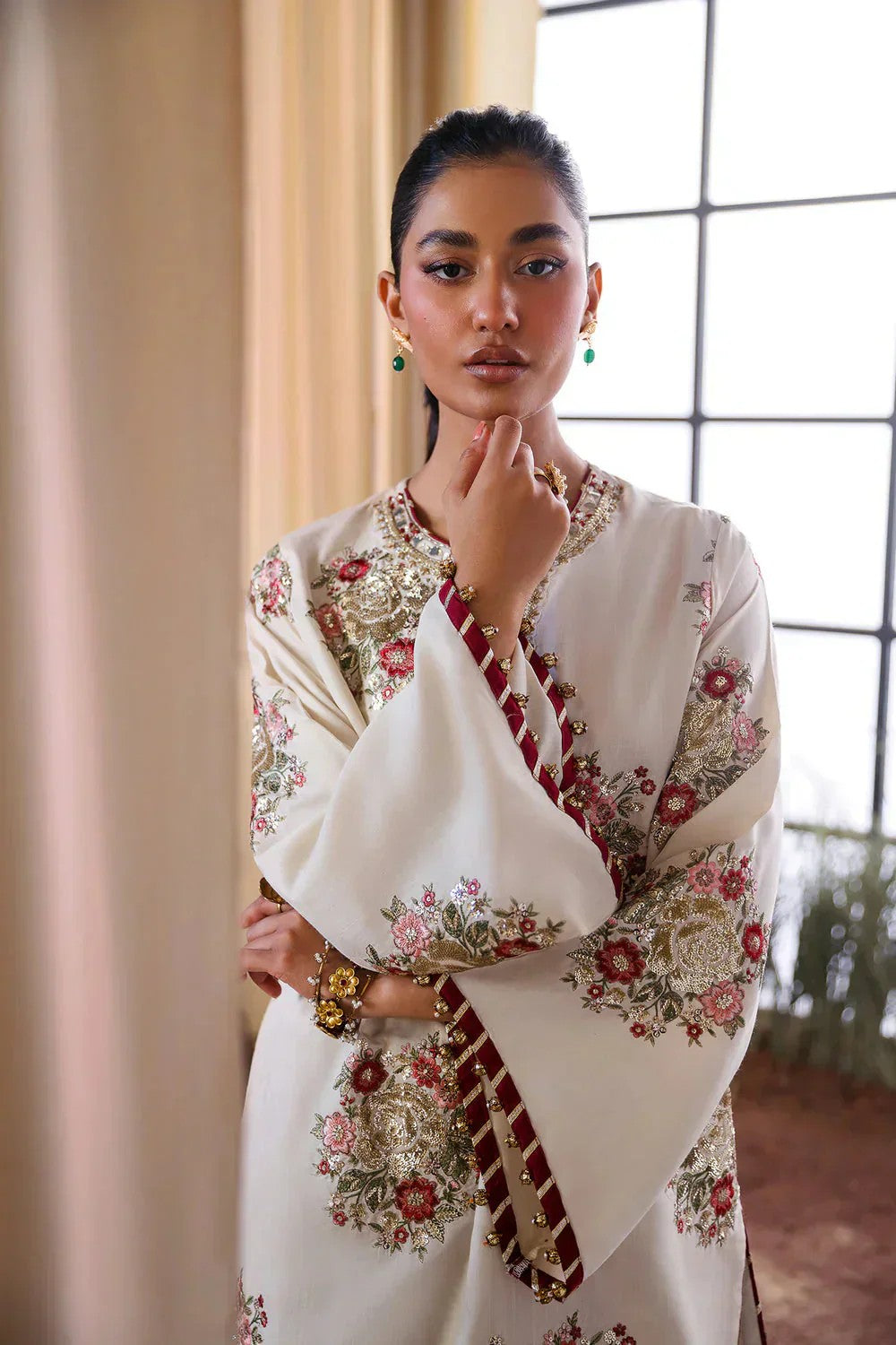 MEHANDI BLOOM – 2PC UNSTITCHED EMBROIDERED LAWN SUIT