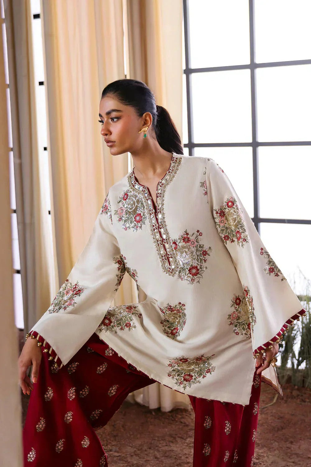 MEHANDI BLOOM – 2PC UNSTITCHED EMBROIDERED LAWN SUIT