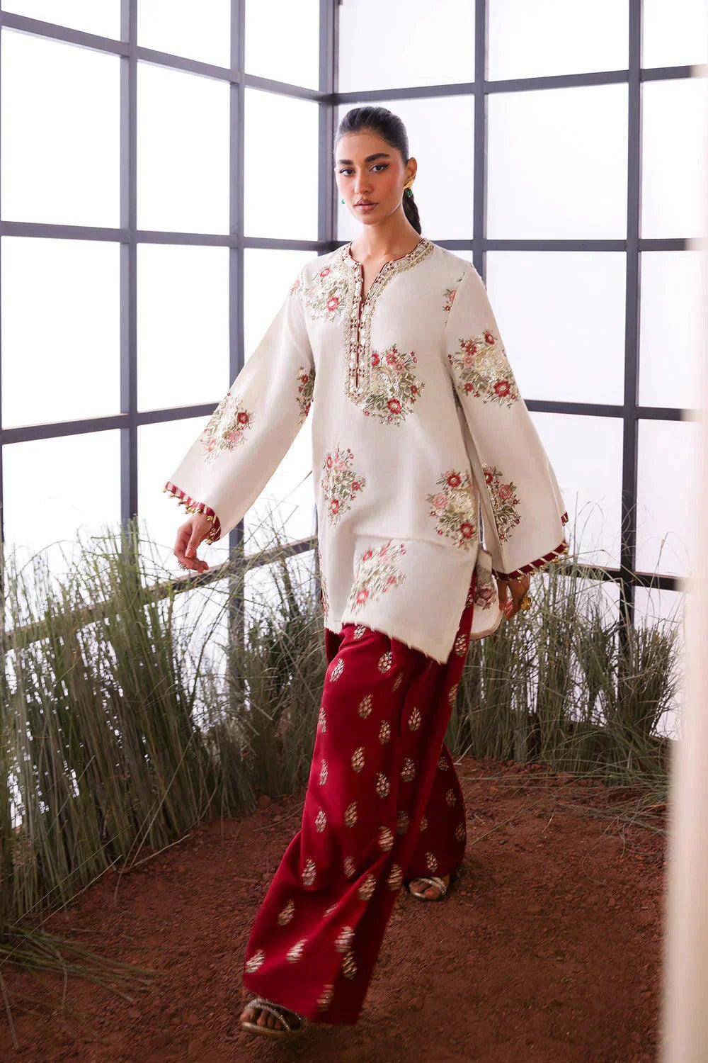 MEHANDI BLOOM – 2PC UNSTITCHED EMBROIDERED LAWN SUIT