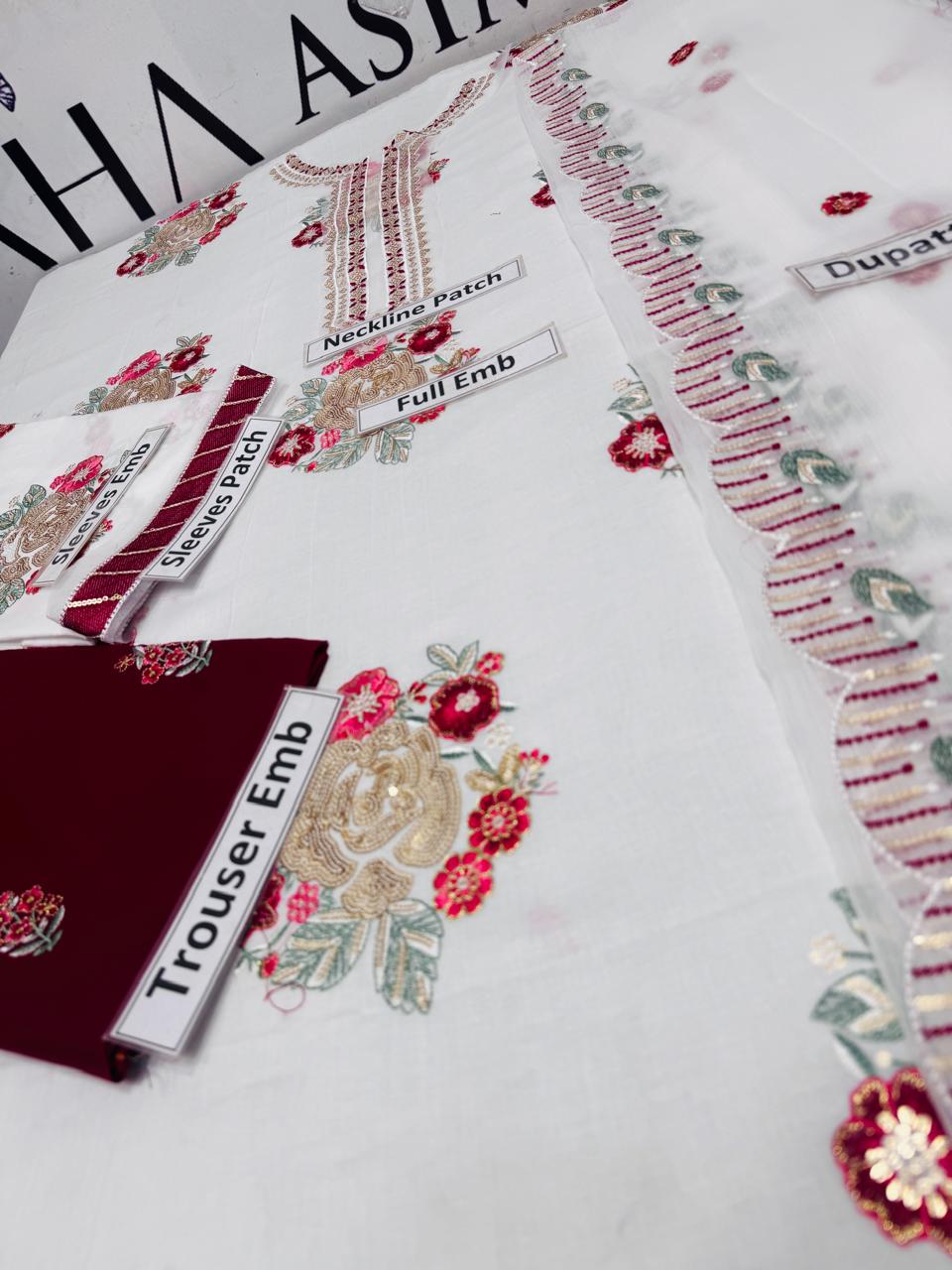 MEHANDI BLOOM – 2PC UNSTITCHED EMBROIDERED LAWN SUIT