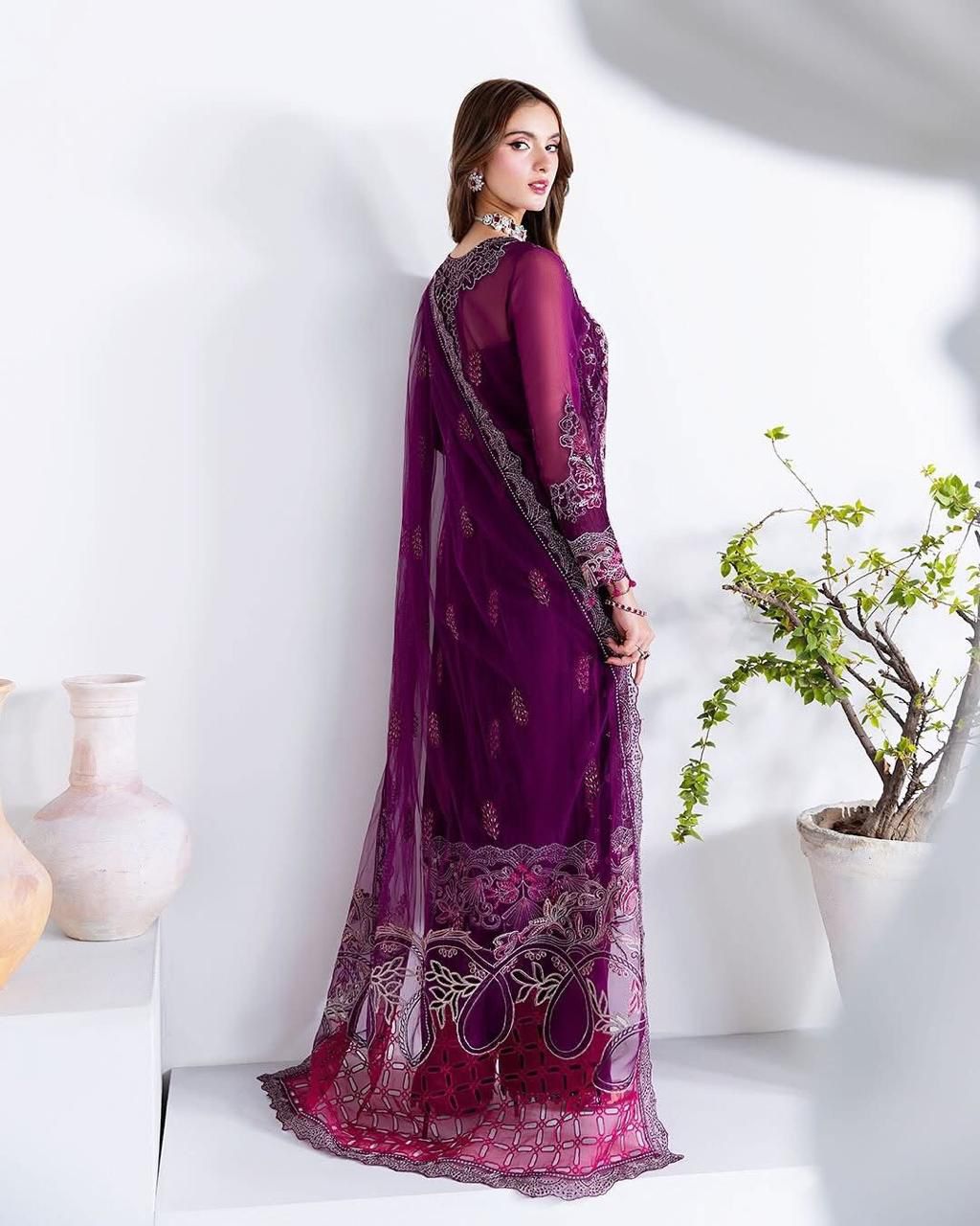 RAMSHA – HIT CODE ARTICLE UNSTITCHED 03-PIECE SUIT