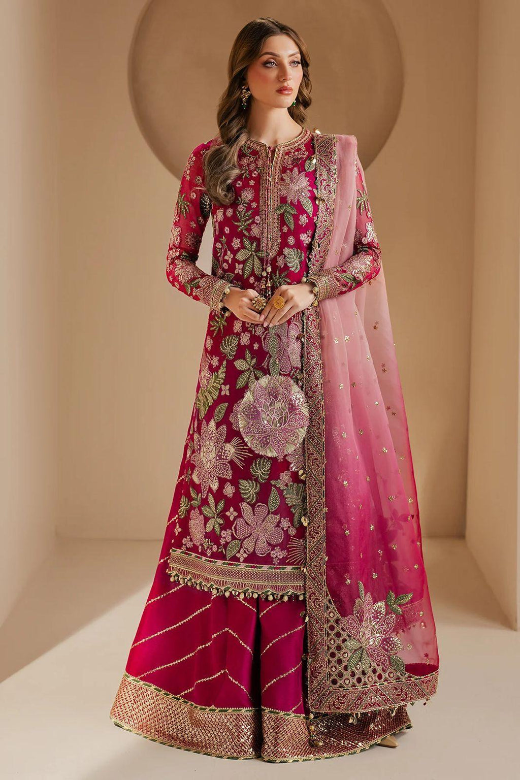 JAZMIN UNSTITCHED 3PC LUXURY WEDDING DRESS