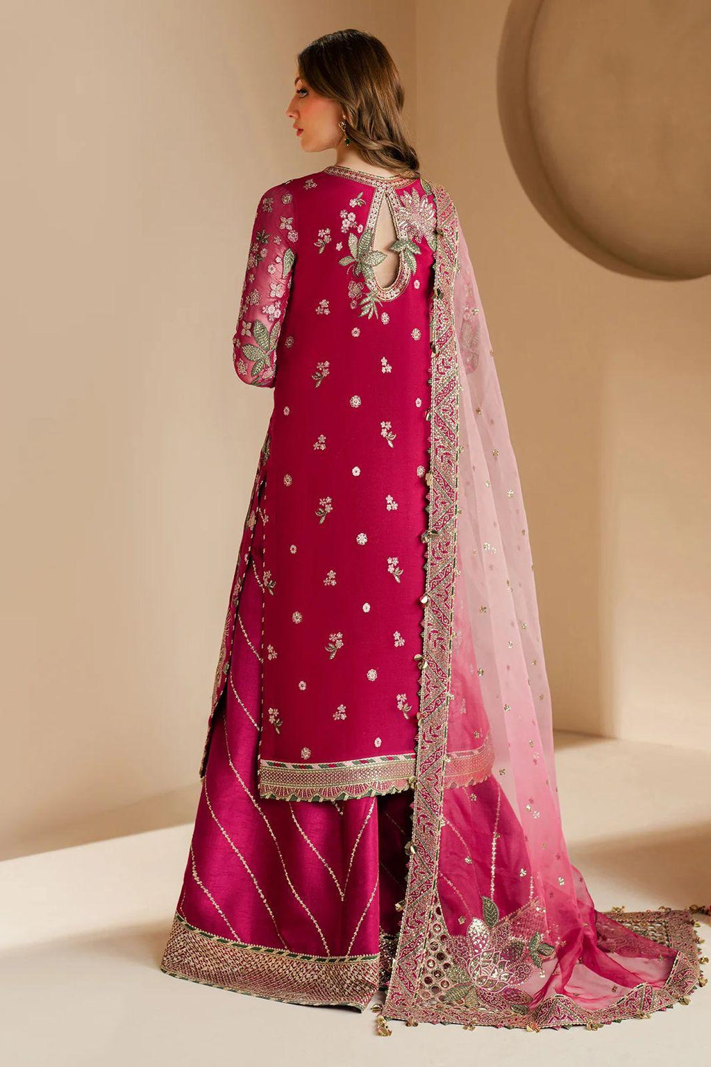 JAZMIN UNSTITCHED 3PC LUXURY WEDDING DRESS