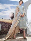 AGHA NOOR 3PC UNSTITCHED HEAVY EMBROIDERED SUIT