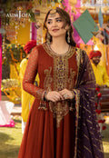 ASIM JOFA UNSTITCHED 3PC LUXURY CHIFFON FROCK
