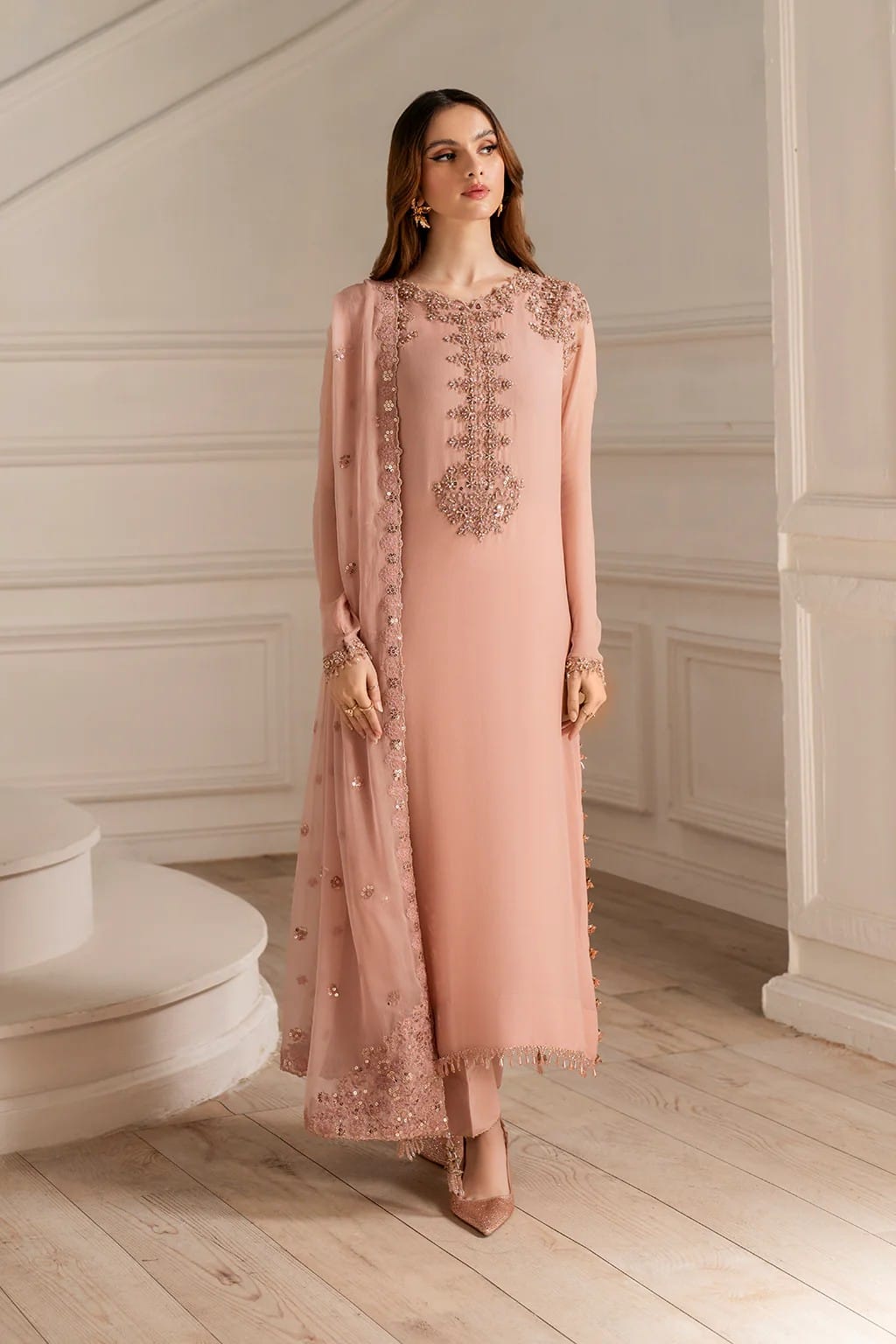 IZNIK UE-479 UNSTITCHED 3PC SUIT LUXURY FORMALS