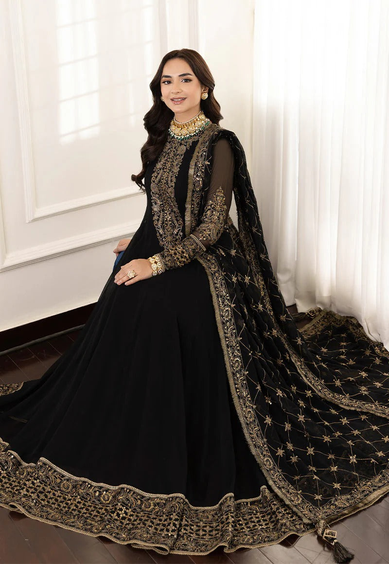 ASIM JOFA MD-1310 3PC UNSTITCHED HEAVY EMBROIDERED SUIT