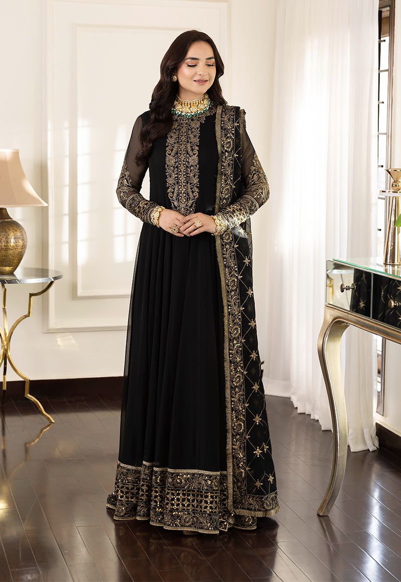 ASIM JOFA MD-1310 3PC UNSTITCHED HEAVY EMBROIDERED SUIT