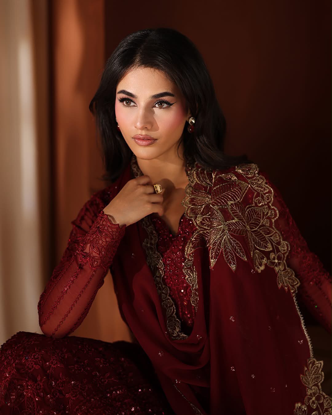 AZURE UNSTITCHED 3PC LUXURY EMBROIDERY SUIT