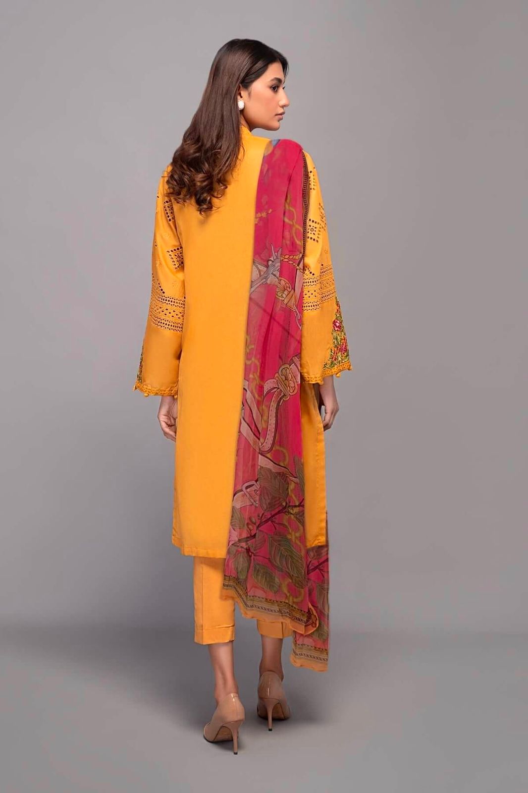 MARIA B 3PC UNSTITCHED SOFT COTTON CHIKANKARI COLLECTION