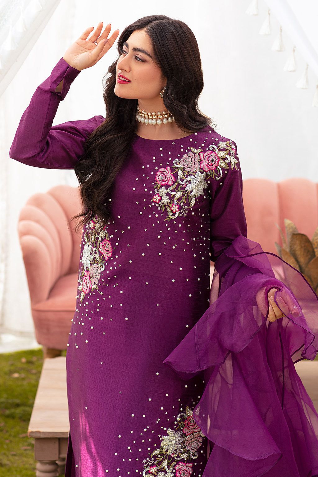 VANIYA 2PC UNSTITCHED REPLICA