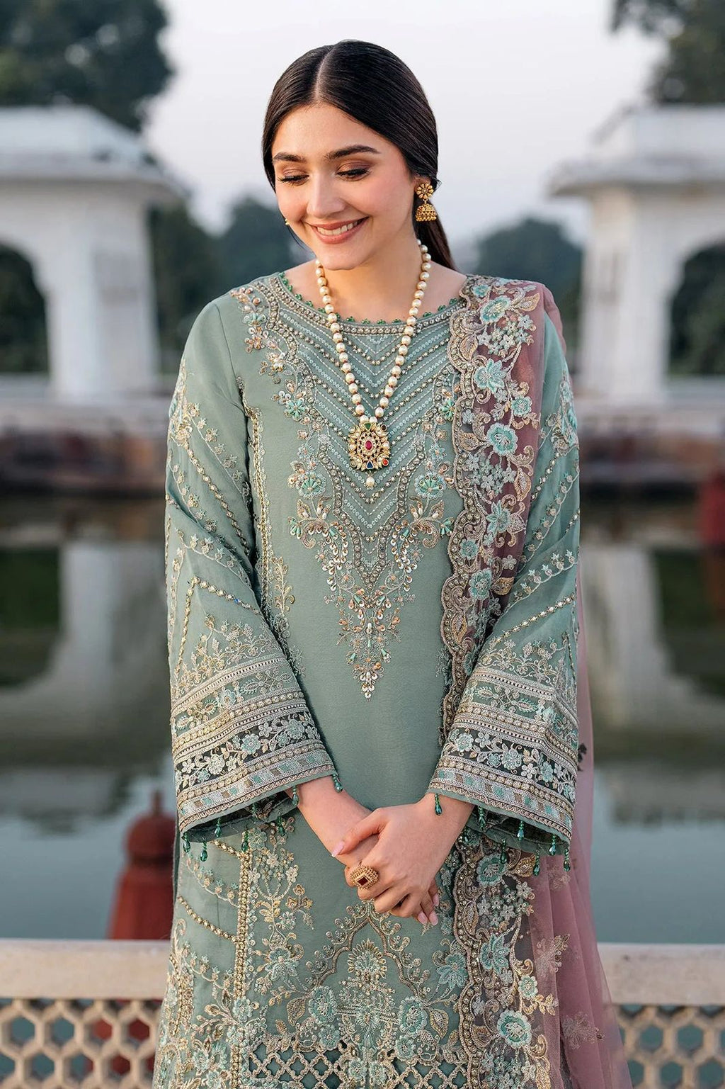 IMROZIA INSPIRED LUXURY EMBROIDERED 3 PC UNSTITCHED