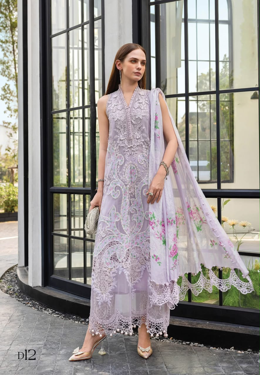 MARIA B GREY LUXURY LAWN COLLECTION REPLICA