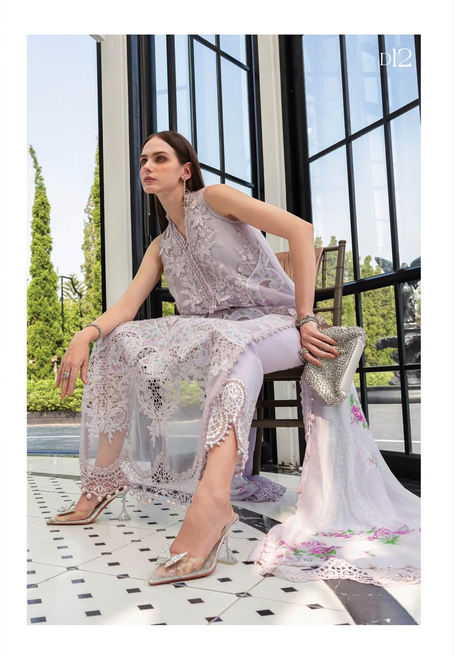 MARIA B GREY LUXURY LAWN COLLECTION REPLICA